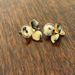 Lele Sadoughi X J Crew Trillium Button Stud Earrings